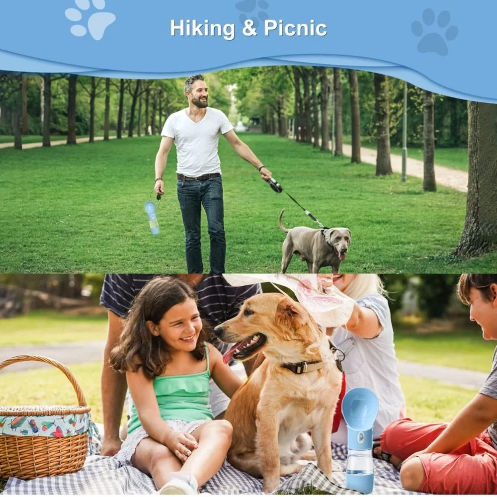 NEW Dog Water Bottle - Dishwasher Safe Material for Multifunctional Portable